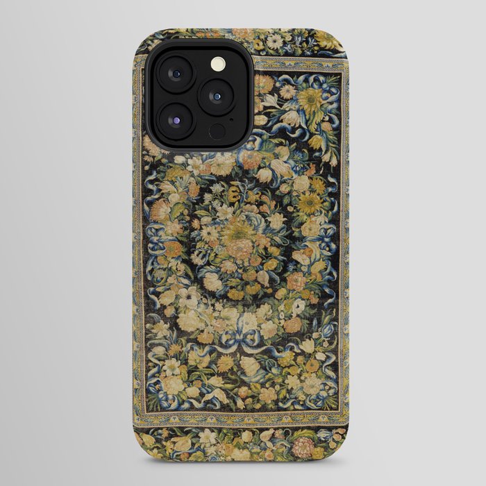 Louis XIV Savonnerie French Floral Carpet Print iPhone Case Gallery Image 24