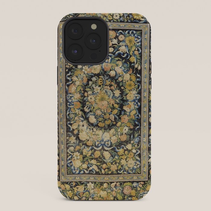 Louis XIV Savonnerie French Floral Carpet Print iPhone Case Gallery Image 36