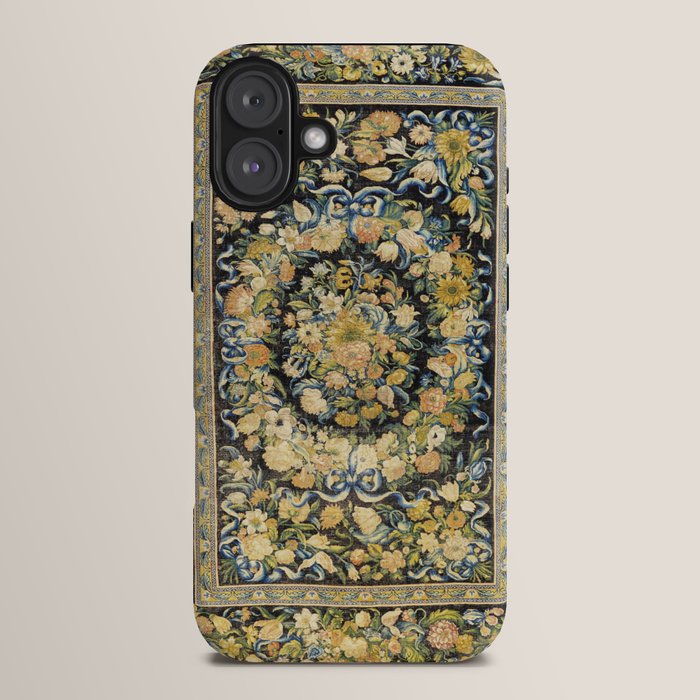 Louis XIV Savonnerie French Floral Carpet Print iPhone Case Gallery Image 14