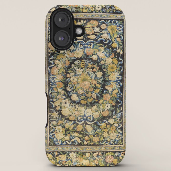 Louis XIV Savonnerie French Floral Carpet Print iPhone Case Gallery Image 5