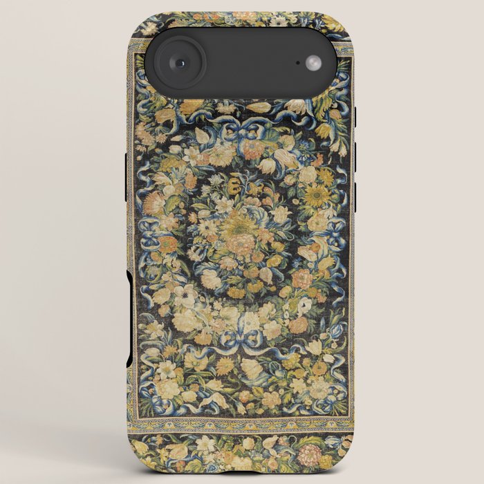Louis XIV Savonnerie French Floral Carpet Print iPhone Case Gallery Image 6