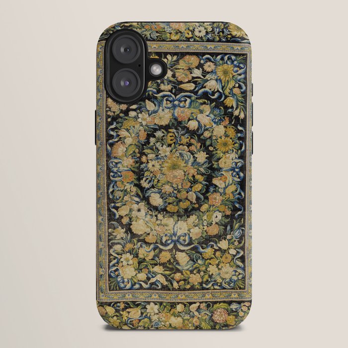 Louis XIV Savonnerie French Floral Carpet Print iPhone Case Gallery Image 10