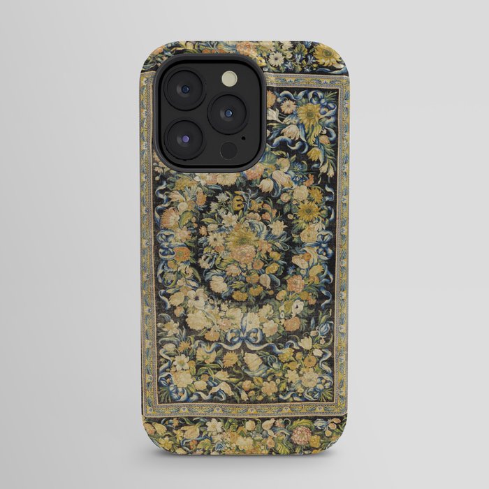 Louis XIV Savonnerie French Floral Carpet Print iPhone Case Gallery Image 31