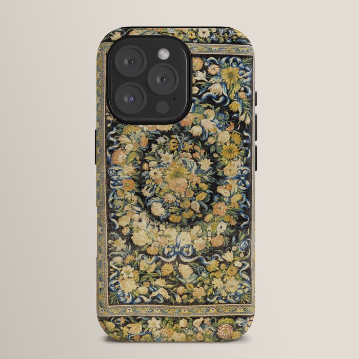 Louis XIV Savonnerie French Floral Carpet Print iPhone Case Gallery Image 15
