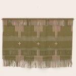 Southwestern Minimalist Retro Green & Pink Wall Hanging Gallery Image 1