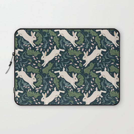 Moonlight Garden Bunnies Laptop Sleeve Gallery Image 1