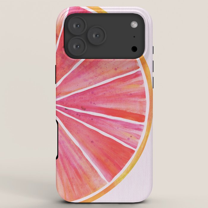 Sunny Grapefruit Watercolor iPhone Case Gallery Image 8