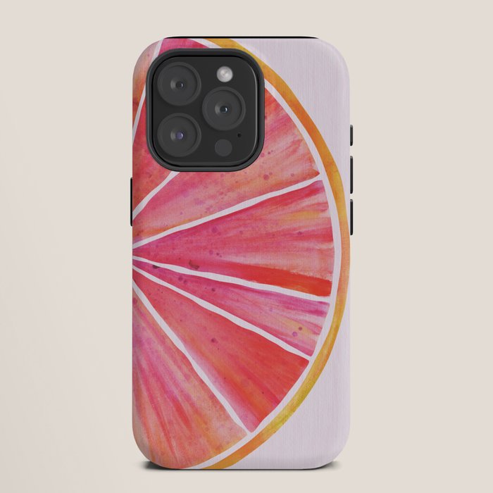 Sunny Grapefruit Watercolor iPhone Case Gallery Image 11