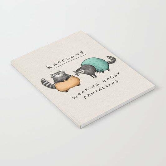 Raccoons Wearing Baggy Pantaloons Notebook Gallery Image 2