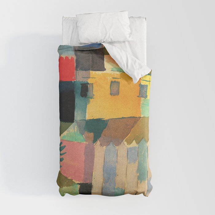 Paul Klee "Houses on the Sea 1914" Duvet Cover Gallery Image 9