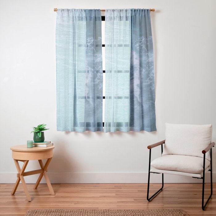 Turquoise Sea Window Curtain Gallery Image 19