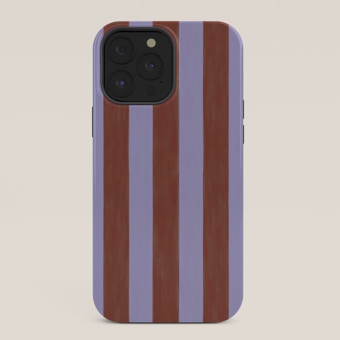 wide stripe in cacao iPhone Case Gallery Image 36