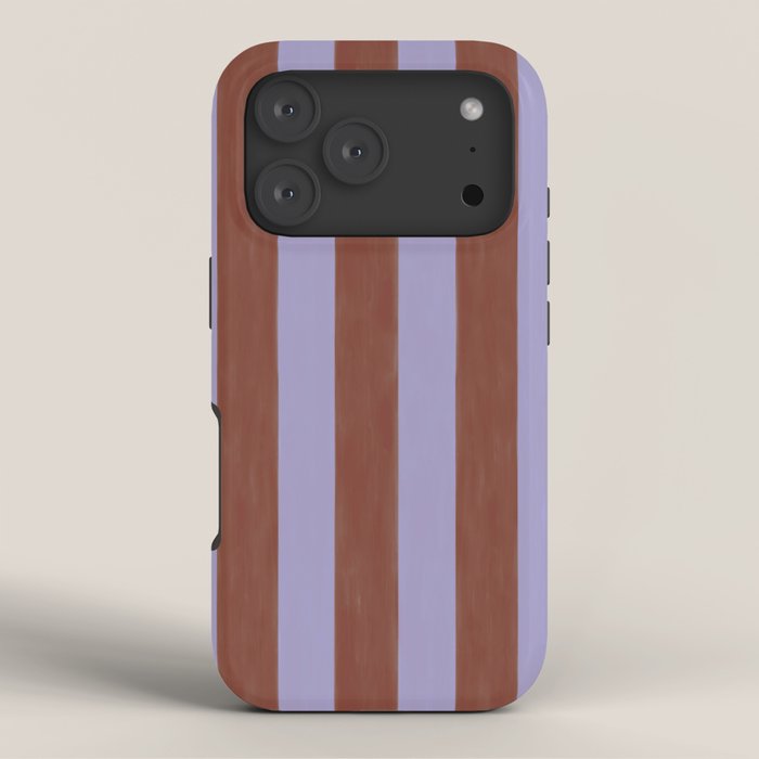 wide stripe in cacao iPhone Case Gallery Image 3