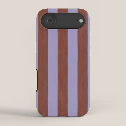 wide stripe in cacao iPhone Case Gallery Image 2