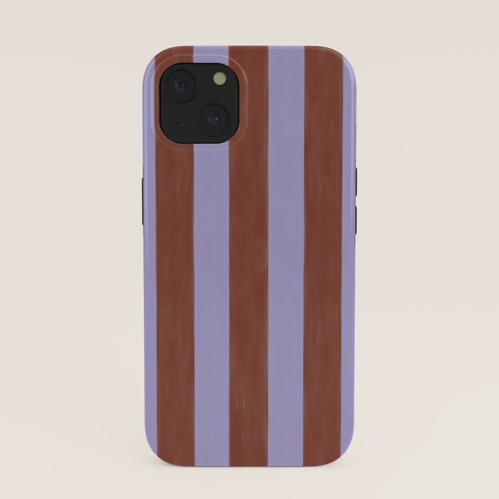 wide stripe in cacao iPhone Case Gallery Image 37