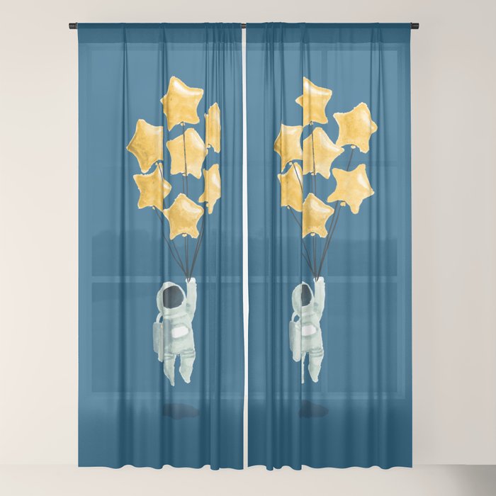 Astronaut's dream Window Curtain Gallery Image 18