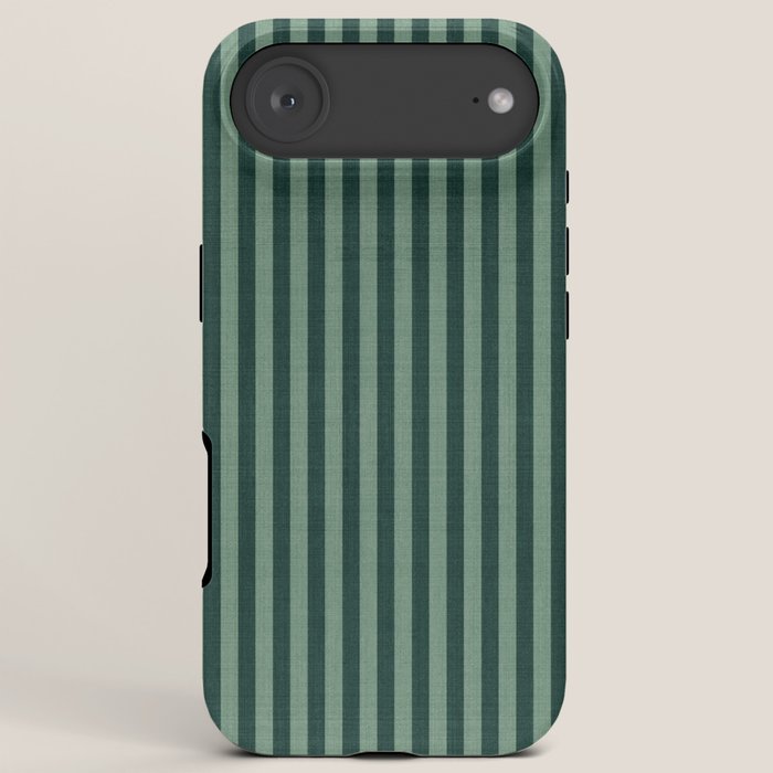 Pinstripe in Green iPhone Case Gallery Image 6