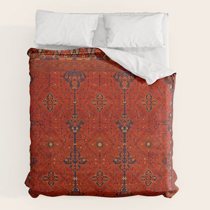 N194 - Red Berber Atlas Oriental Traditional Moroccan Style Duvet Cover Gallery Image 2