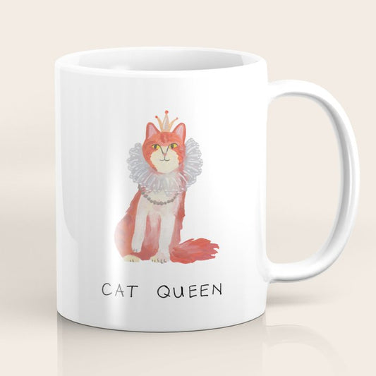 Cat Queens (Blue) Coffee Mug Gallery Image 1