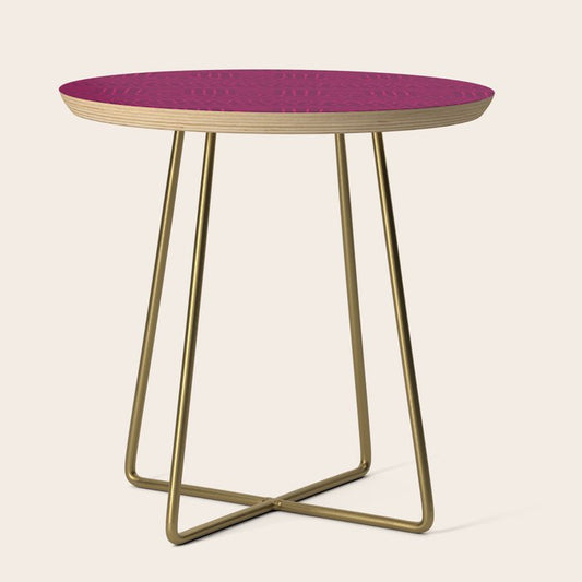 Mud Cloth in Raspberry Side Table Gallery Image 1