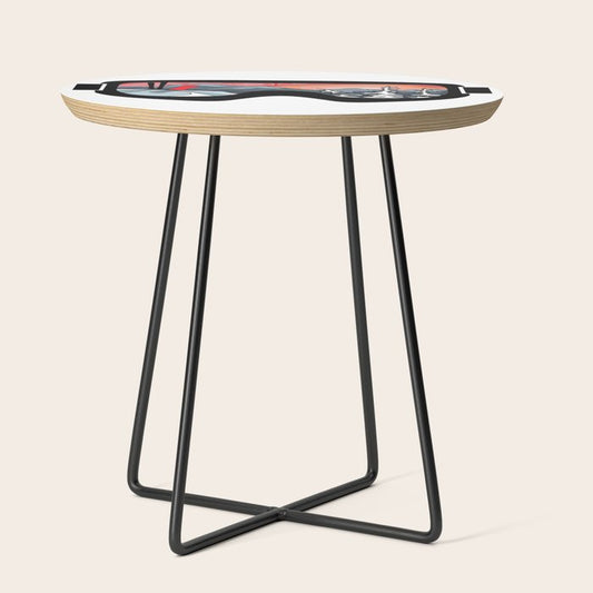 Snow Sport Sunset | Ski and Snowboard Series | DopeyArt Side Table Gallery Image 2