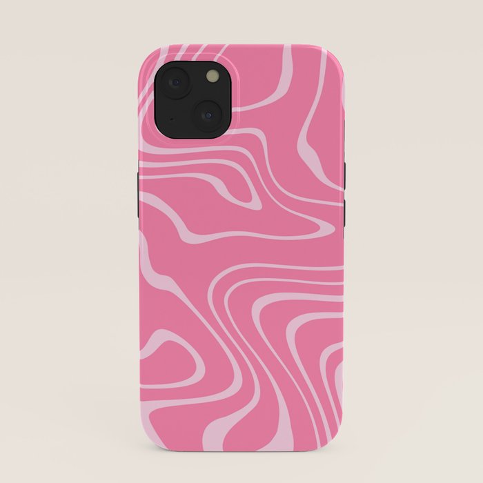 Pink Abstract Swirl Pattern iPhone Case Gallery Image 37