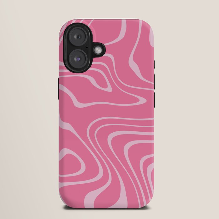 Pink Abstract Swirl Pattern iPhone Case Gallery Image 9