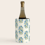 Cottagecore Inspired Blue Wildflower Pattern Wine Chiller Gallery Image 1