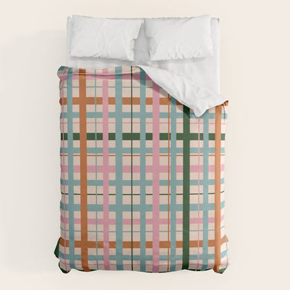 Gingham - Pastel Color Duvet Cover Gallery Image 1
