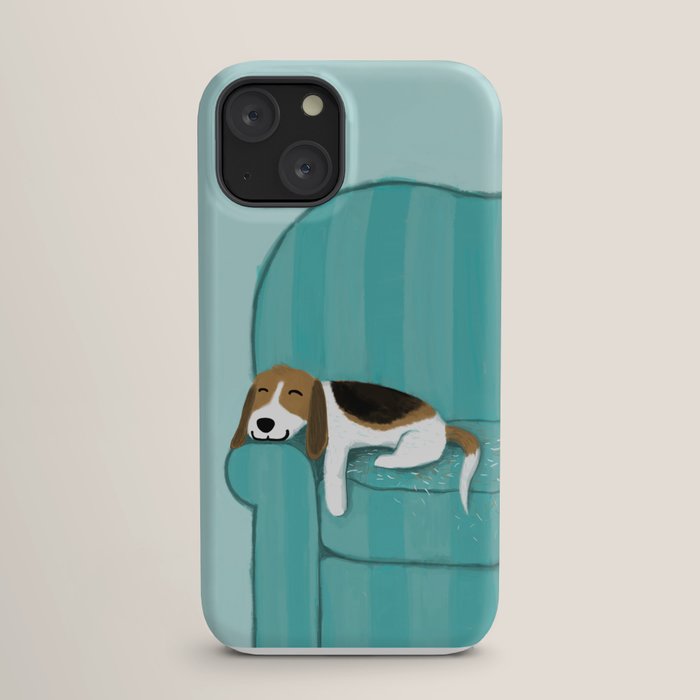 Happy Couch Beagle | Cute Sleeping Dog iPhone Case Gallery Image 17