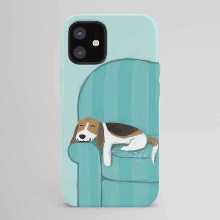 Happy Couch Beagle | Cute Sleeping Dog iPhone Case Gallery Image 42