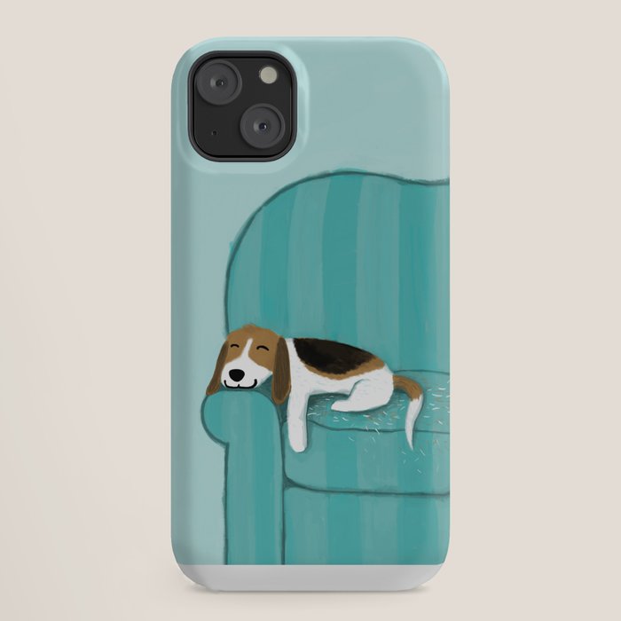 Happy Couch Beagle | Cute Sleeping Dog iPhone Case Gallery Image 18