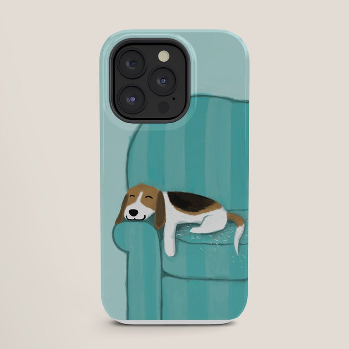 Happy Couch Beagle | Cute Sleeping Dog iPhone Case Gallery Image 27