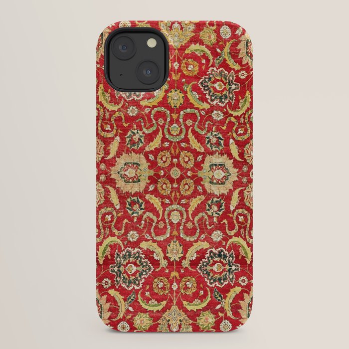 Isphahan Antique Central Persian Rug Print iPhone Case Gallery Image 22
