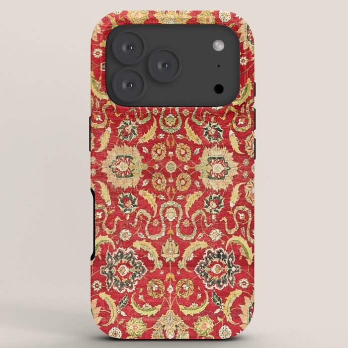 Isphahan Antique Central Persian Rug Print iPhone Case Gallery Image 7