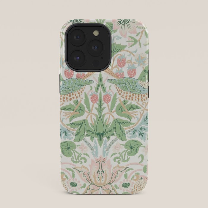 William Morris Strawberry Thief Cochineal Willow iPhone Case Gallery Image 35