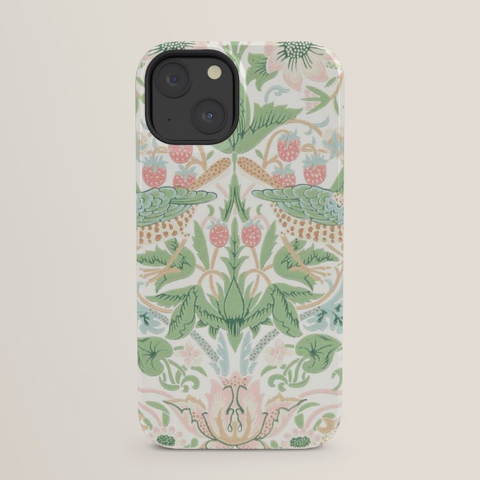 William Morris Strawberry Thief Cochineal Willow iPhone Case Gallery Image 29