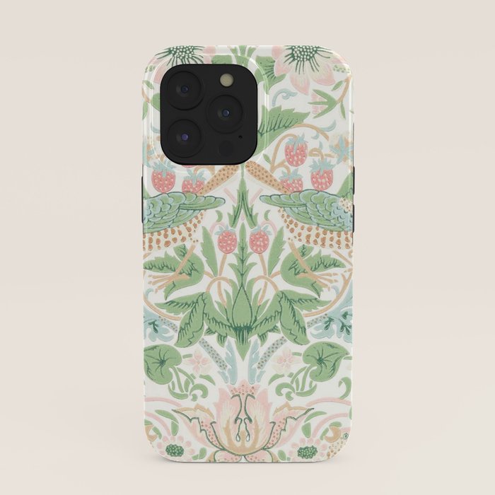 William Morris Strawberry Thief Cochineal Willow iPhone Case Gallery Image 39