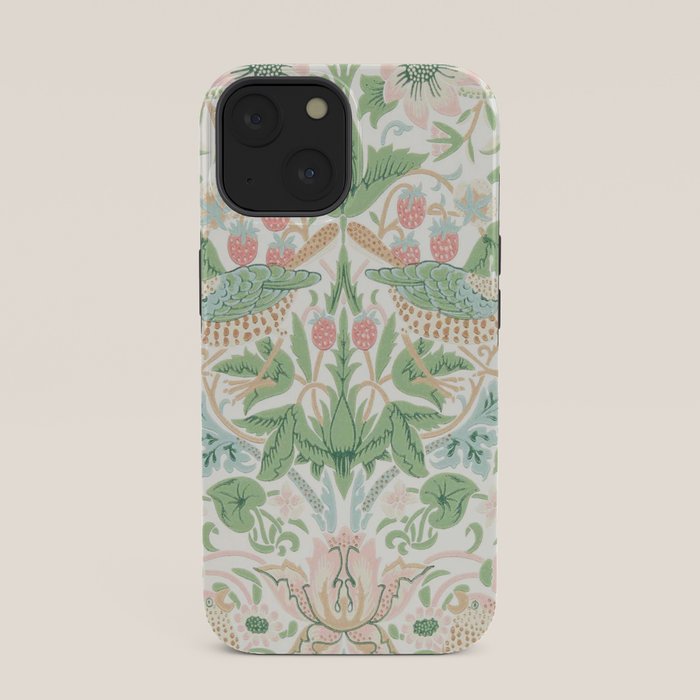 William Morris Strawberry Thief Cochineal Willow iPhone Case Gallery Image 33