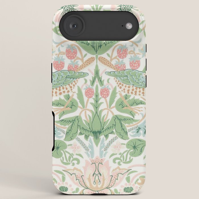William Morris Strawberry Thief Cochineal Willow iPhone Case Gallery Image 6