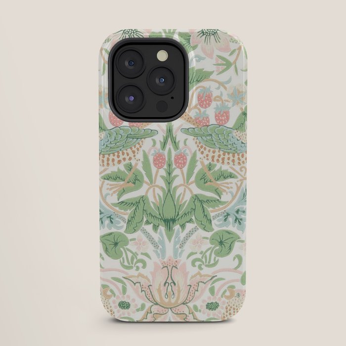 William Morris Strawberry Thief Cochineal Willow iPhone Case Gallery Image 27