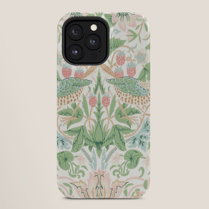 William Morris Strawberry Thief Cochineal Willow iPhone Case Gallery Image 28