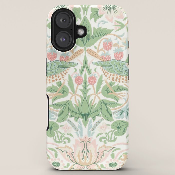 William Morris Strawberry Thief Cochineal Willow iPhone Case Gallery Image 5