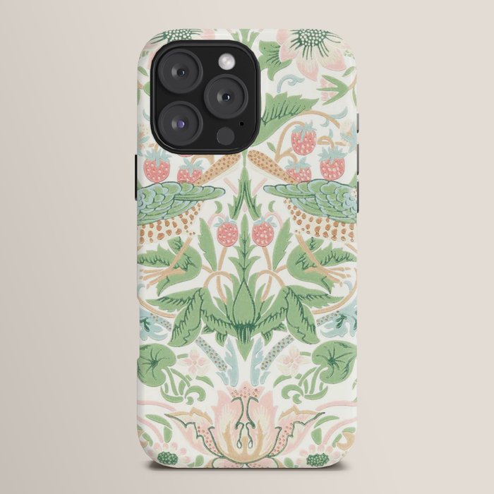 William Morris Strawberry Thief Cochineal Willow iPhone Case Gallery Image 16