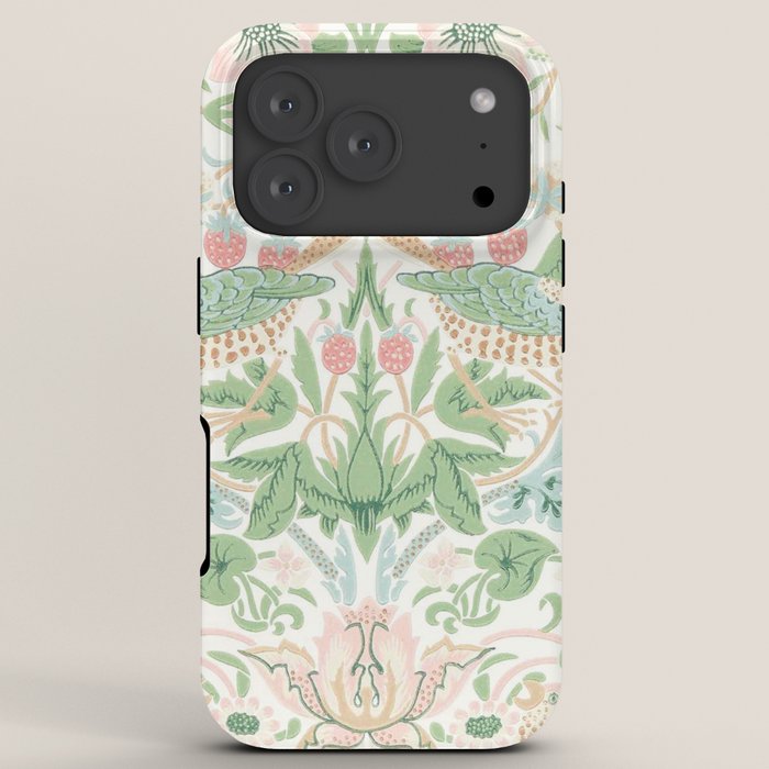 William Morris Strawberry Thief Cochineal Willow iPhone Case Gallery Image 7