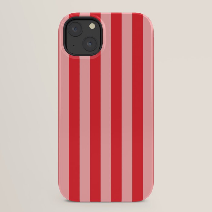 Bold Vertical Stripes Pattern (red/pink) iPhone Case Gallery Image 22