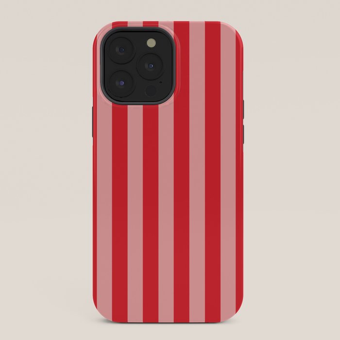 Bold Vertical Stripes Pattern (red/pink) iPhone Case Gallery Image 36
