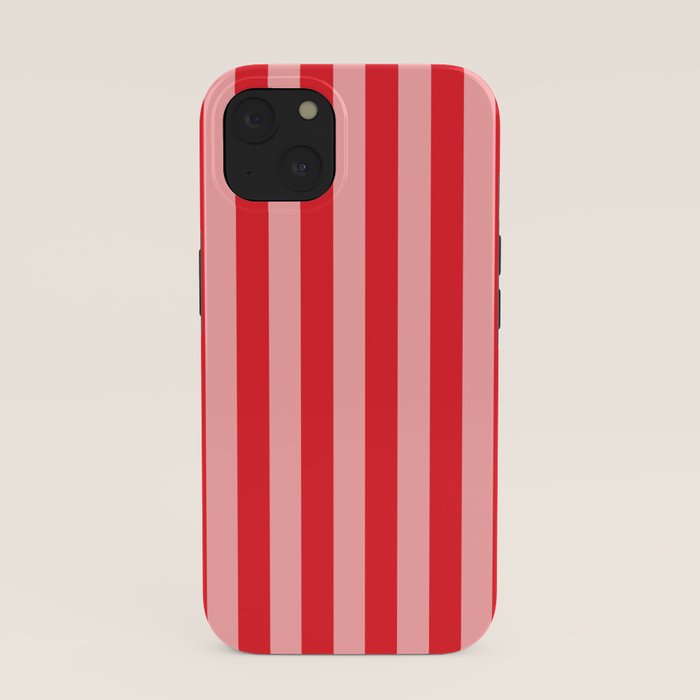 Bold Vertical Stripes Pattern (red/pink) iPhone Case Gallery Image 37