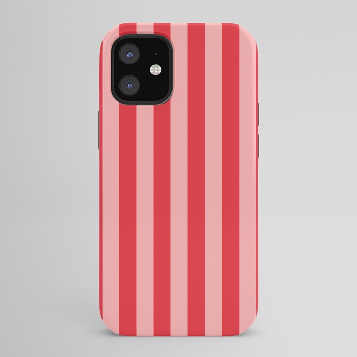 Bold Vertical Stripes Pattern (red/pink) iPhone Case Gallery Image 42