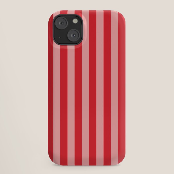 Bold Vertical Stripes Pattern (red/pink) iPhone Case Gallery Image 18